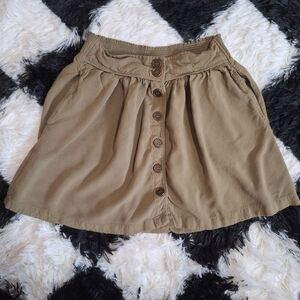 Army Green Mini Skirt
